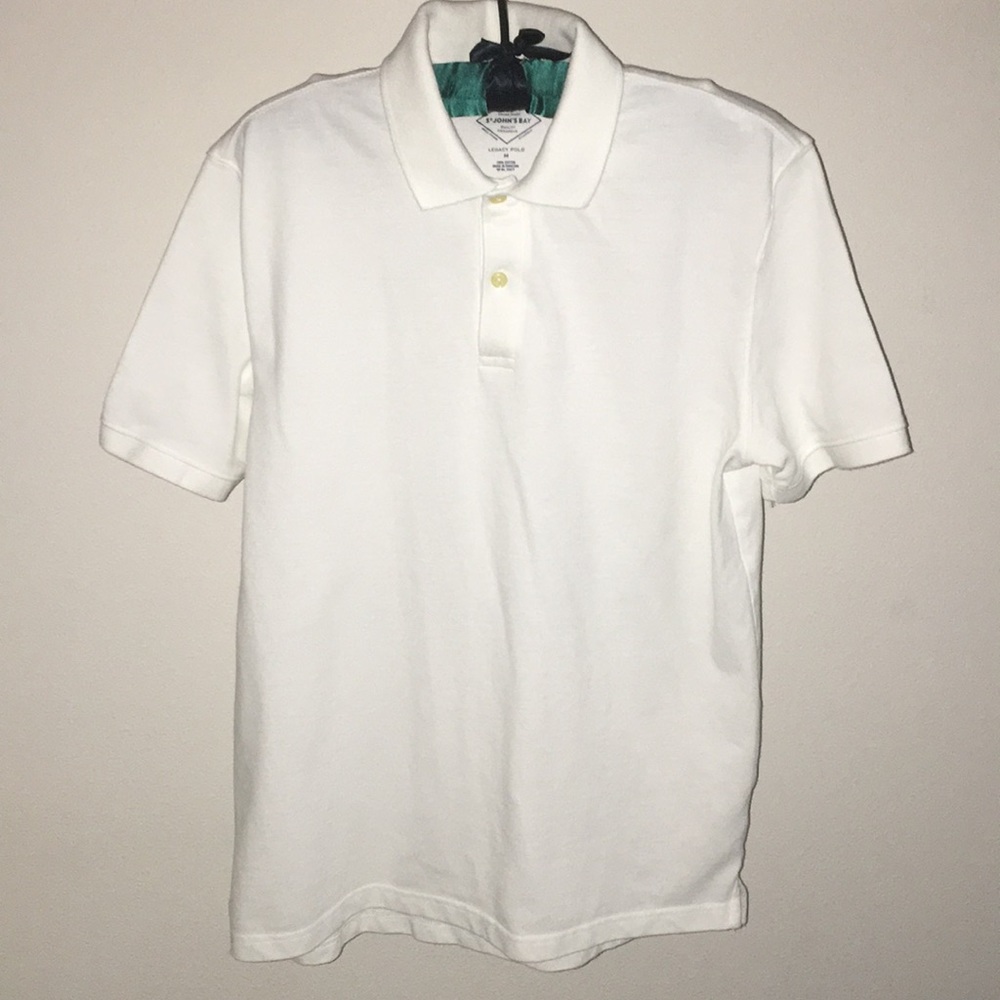 St John’s Bay white men’s Legacy Polo